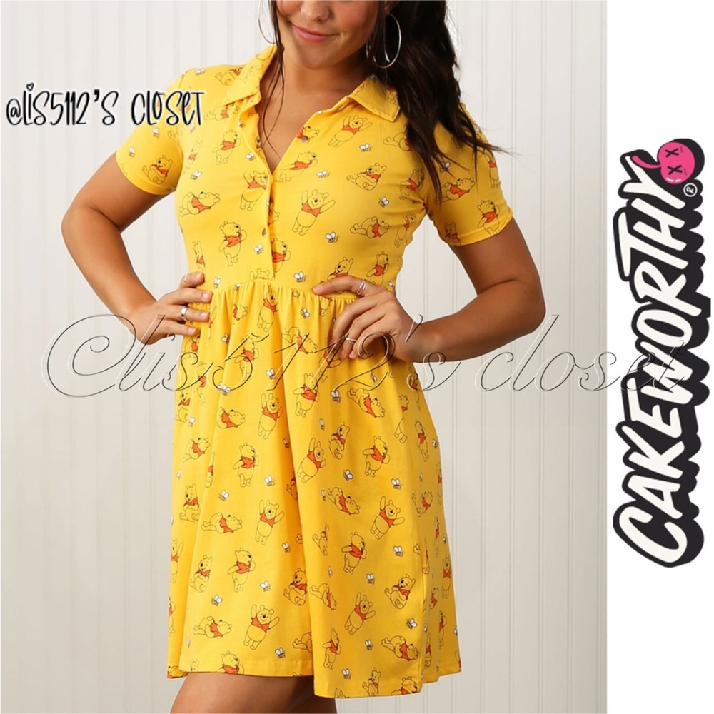 Cakeworthy x Disney Winnie The Pooh Shirt Dress 4XL